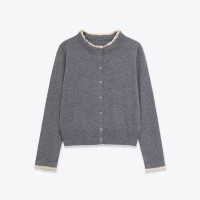 New Western style lace patchwork knitted jacket for women's clothing